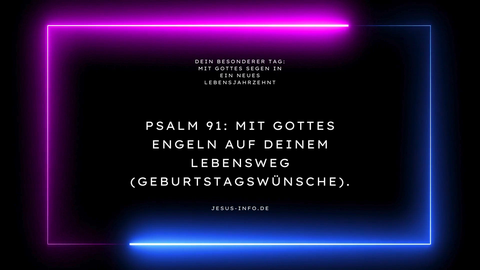 Video thumbnail for Dein besonderer Tag: Mit Gottes Segen in ein neues Lebensjahrzehnt (Anmutig) : Geburtstagswünsche / Glückwünsche / Glückwunsch Religion & Belief - Christlich - Geburtstagsgruß, Geburtstagsgrüße, Wunsch, Wünsche, Geburtstagswunsch, Glückwunsch, Geburtstag
