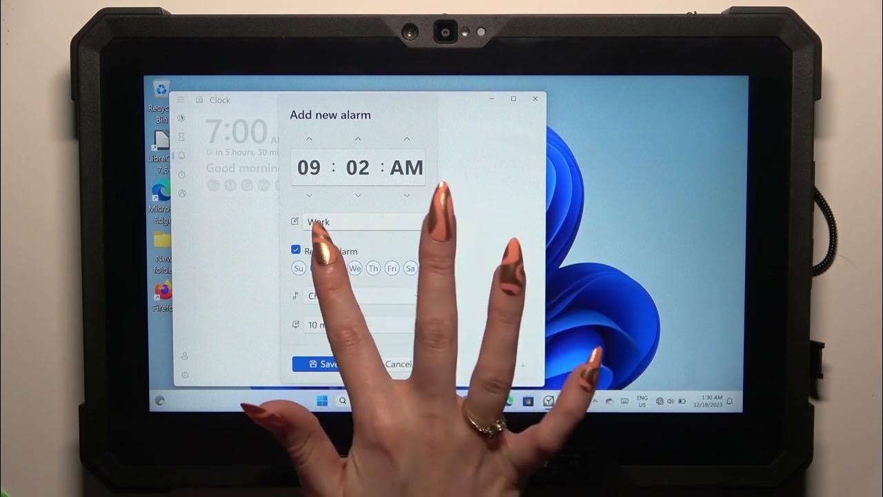 Video thumbnail for How to Set Up Alarm Clock on DELL RUGGED 7220 – Alarm Clock Settings