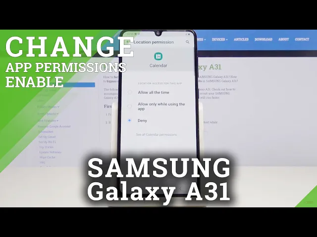 Video thumbnail for How to Access App Permission Manager in Samsung Galaxy A31 – Deny Access to Location