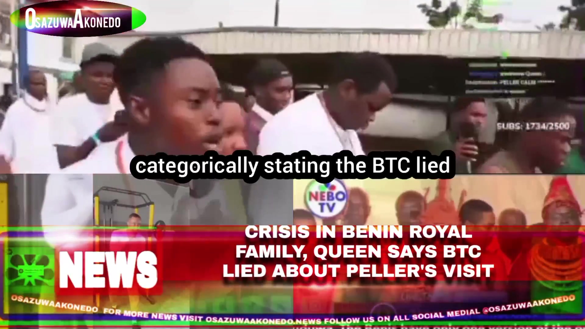 Crisis In Benin Royal Family, Queen Says BTC Lied About Peller's Visit