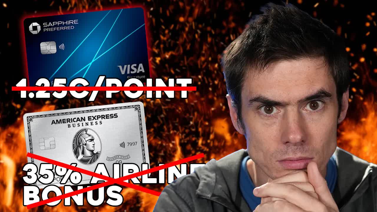 Video thumbnail for Ben Hedges: chase and amex potentially ruining sapphire preferred & business platinum cards? travel rewards analysis