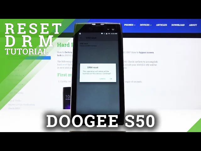Video thumbnail for How to Reset DRM in Doogee S50 – Remove Digital Rights Management