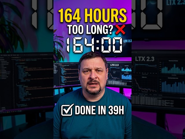 Video thumbnail for I Trained an LTX 2.3 LoRA for 164 Hours… Too Long