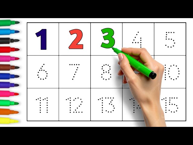Video thumbnail for Learn Number Writing, One Two Three, गिनती लिखना सीखें, 123456