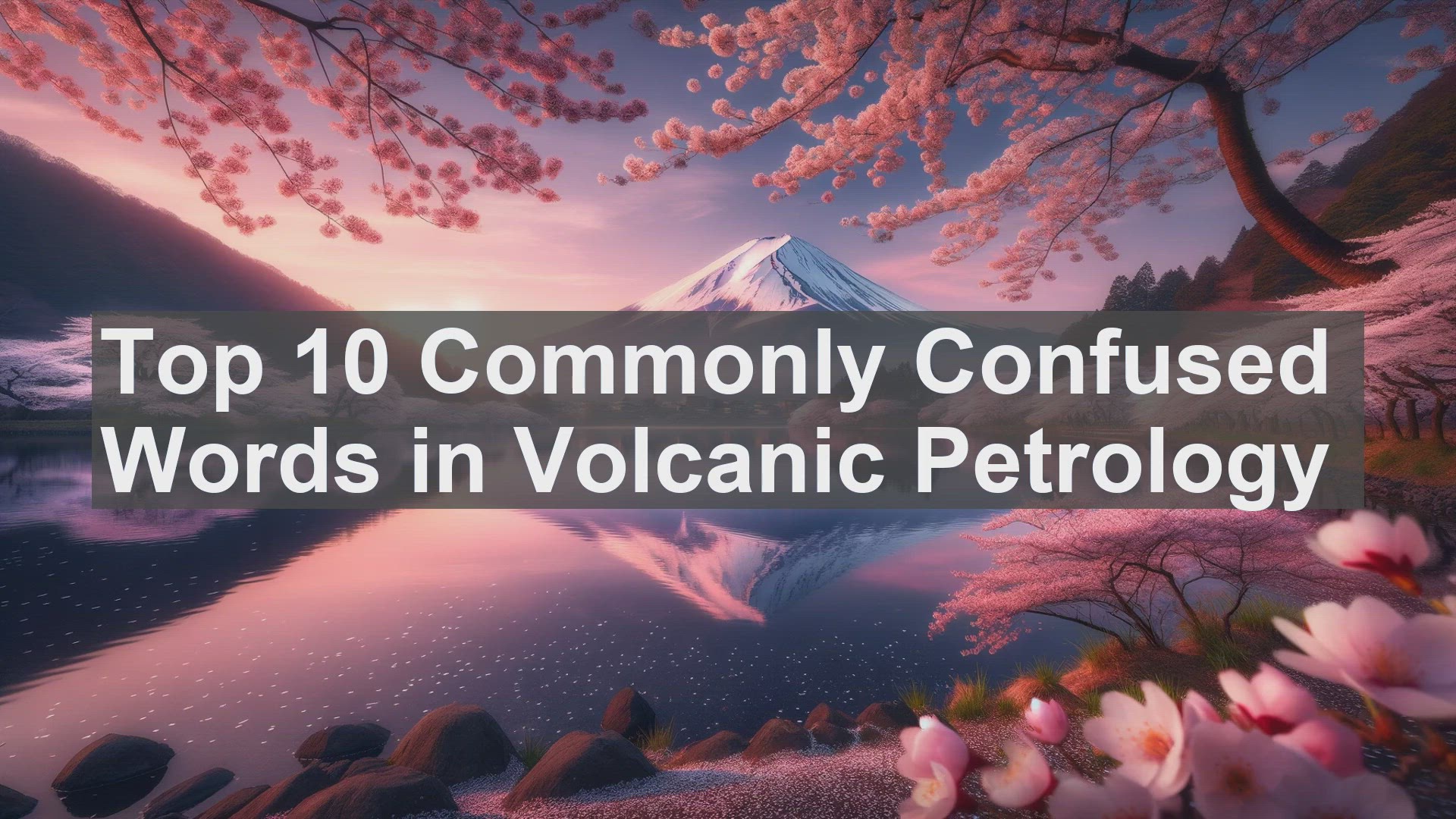 'Video thumbnail for Top 10 Commonly Confused Words in Volcanic Petrology'