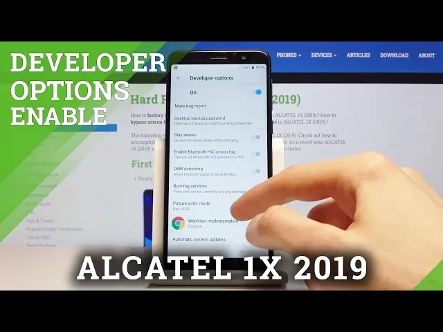 Video thumbnail for How to Open Developer Options in ALCATEL 1X 2019 – Advanced Settings