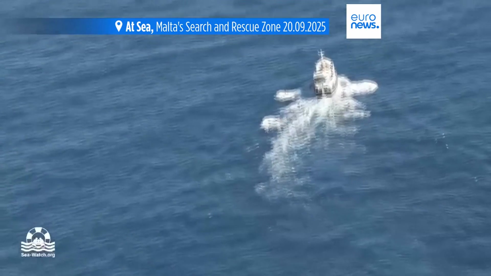 'Video thumbnail for Activists claim Israeli vessel approached and disrupted Gaza flotilla'