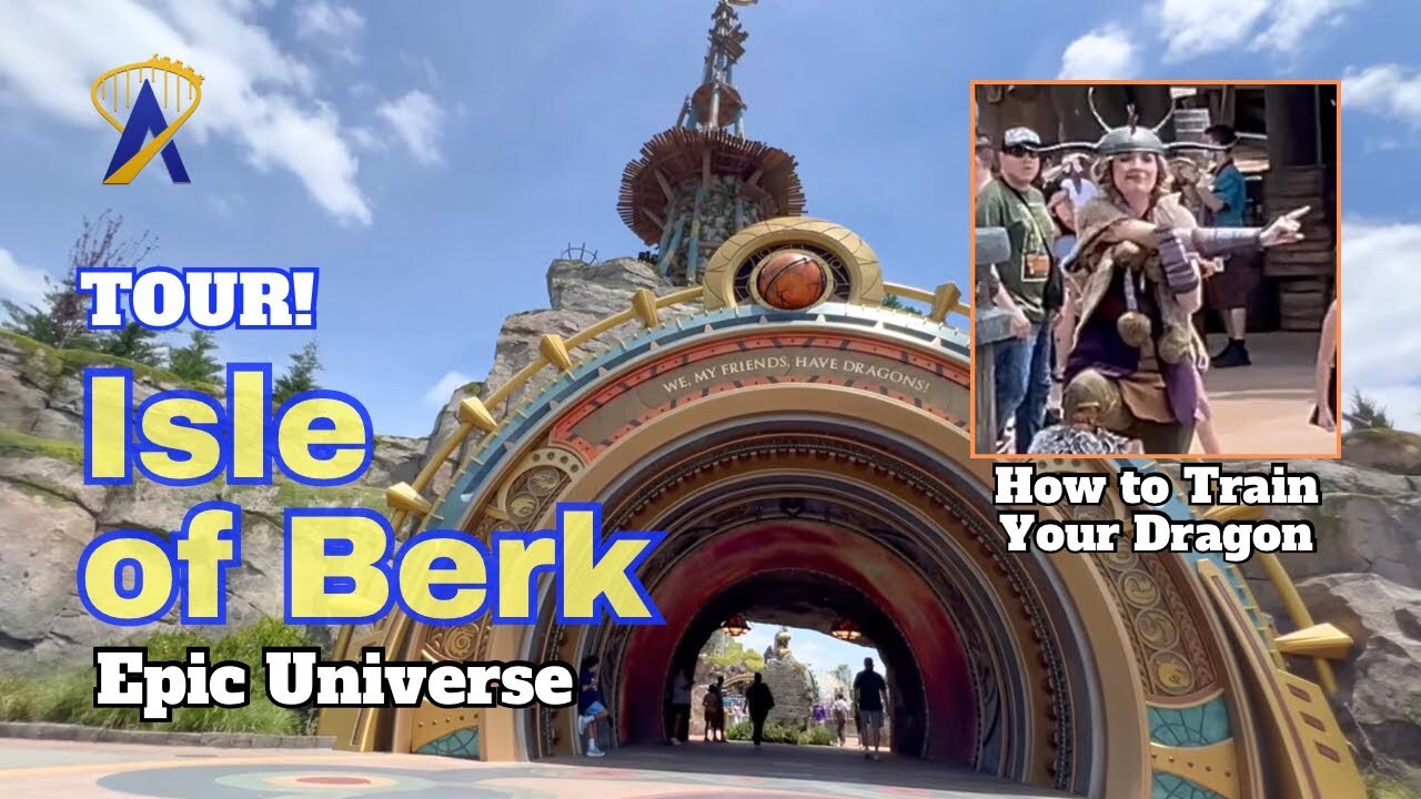Video thumbnail for Epic Universe - Tour of How To Train Your Dragon - Isle of Berk