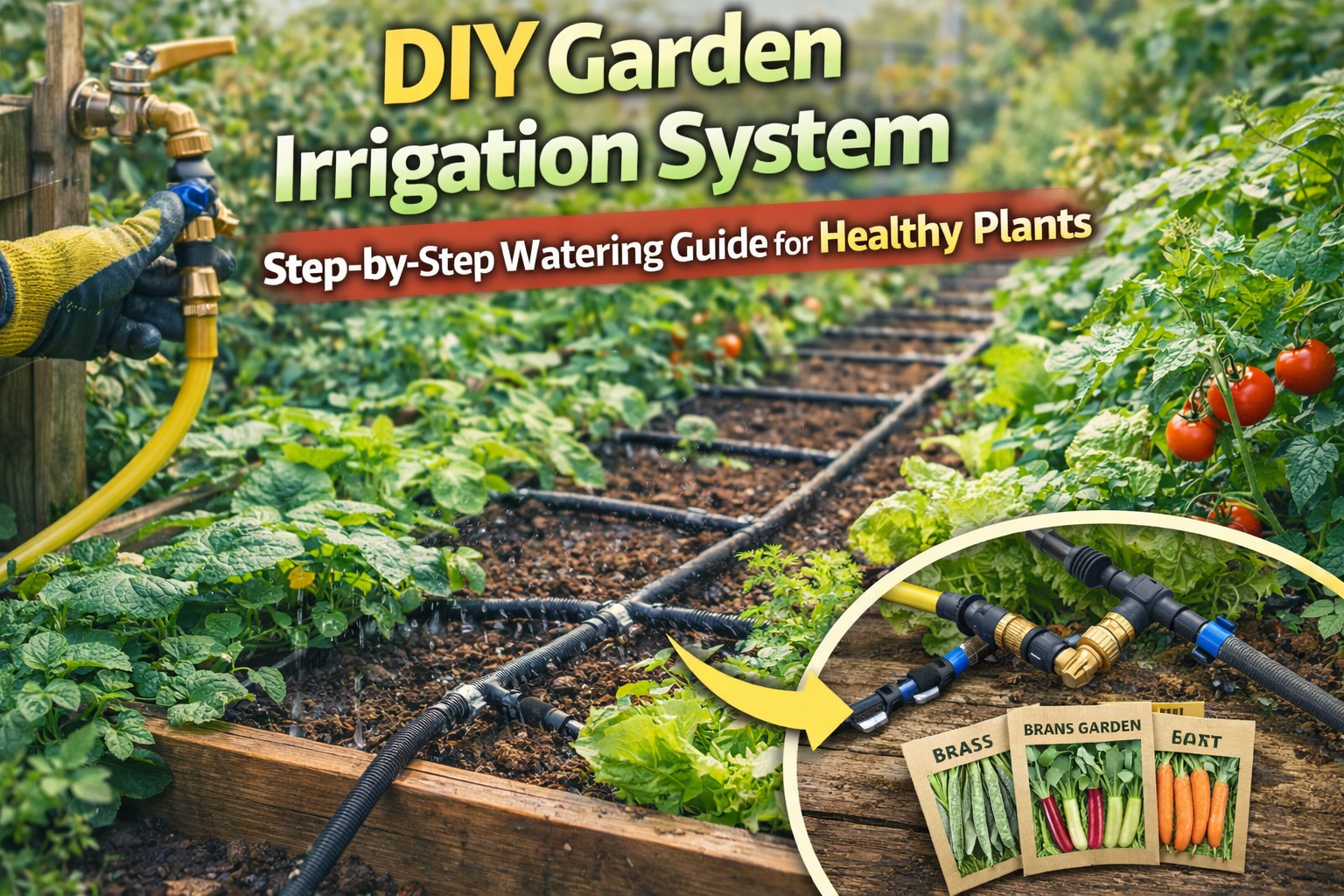 Video thumbnail for DIY Garden Irrigation System | Step-by-Step Watering Guide for Healthy Plants