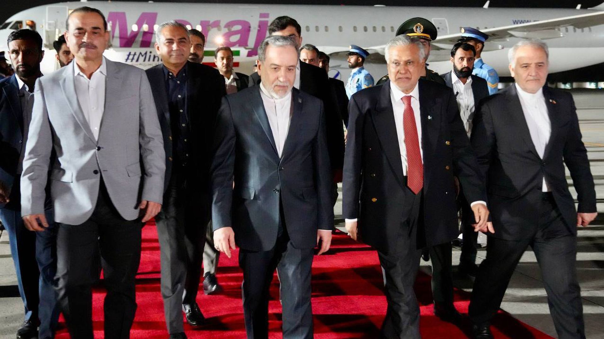 Video thumbnail for Iran’s FM Araghchi back in Pakistani capital Islamabad after visiting Oman