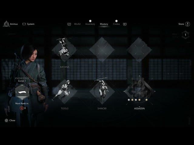 Video thumbnail for Assassin's Creed Shadows - Base Stats Intro: Unlock Tidal Wave | Shinobi, Assassin, Katana, Tools