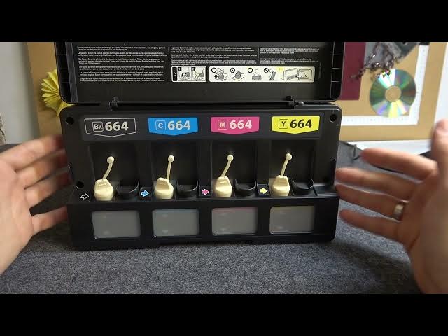 Video thumbnail for How To Change Inks On Epson ET 2650