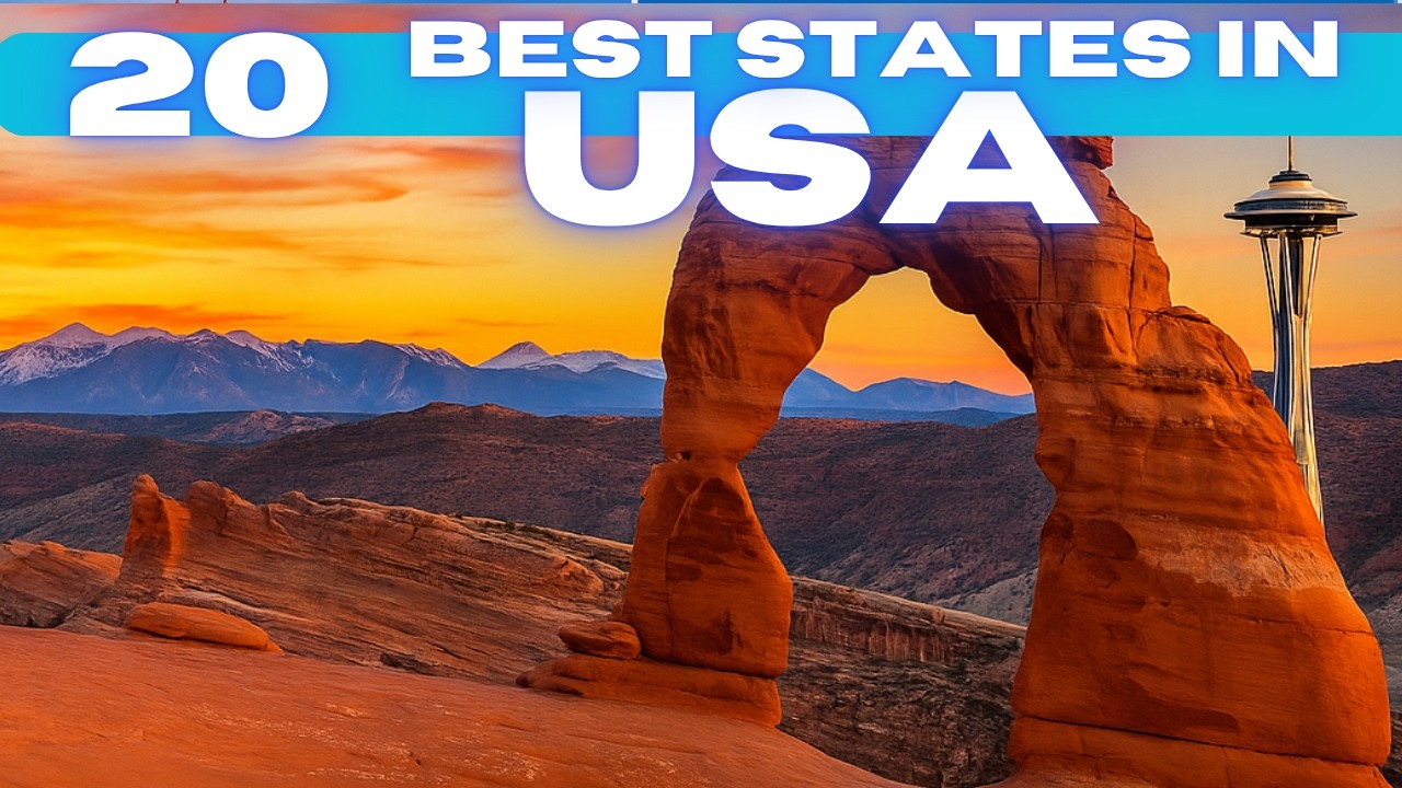Video thumbnail for Best States to Travel in USA 4K
