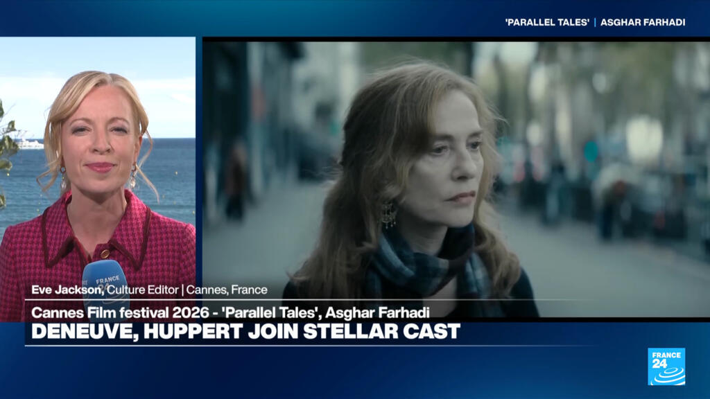 Video thumbnail for Huppert, Cassel and Sandra Hüller light up Cannes 2026 as Farhadi and Pawlikowski premiere new films