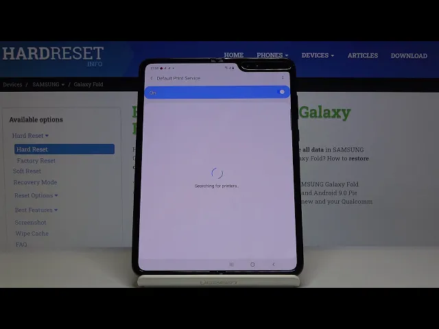 Video thumbnail for How to Connect Printer with SAMSUNG Galaxy Fold – Wireless Printing
