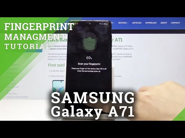 Video thumbnail for How to Add Fingerprint in SAMSUNG Galaxy A71 – Set Up Lock Screen