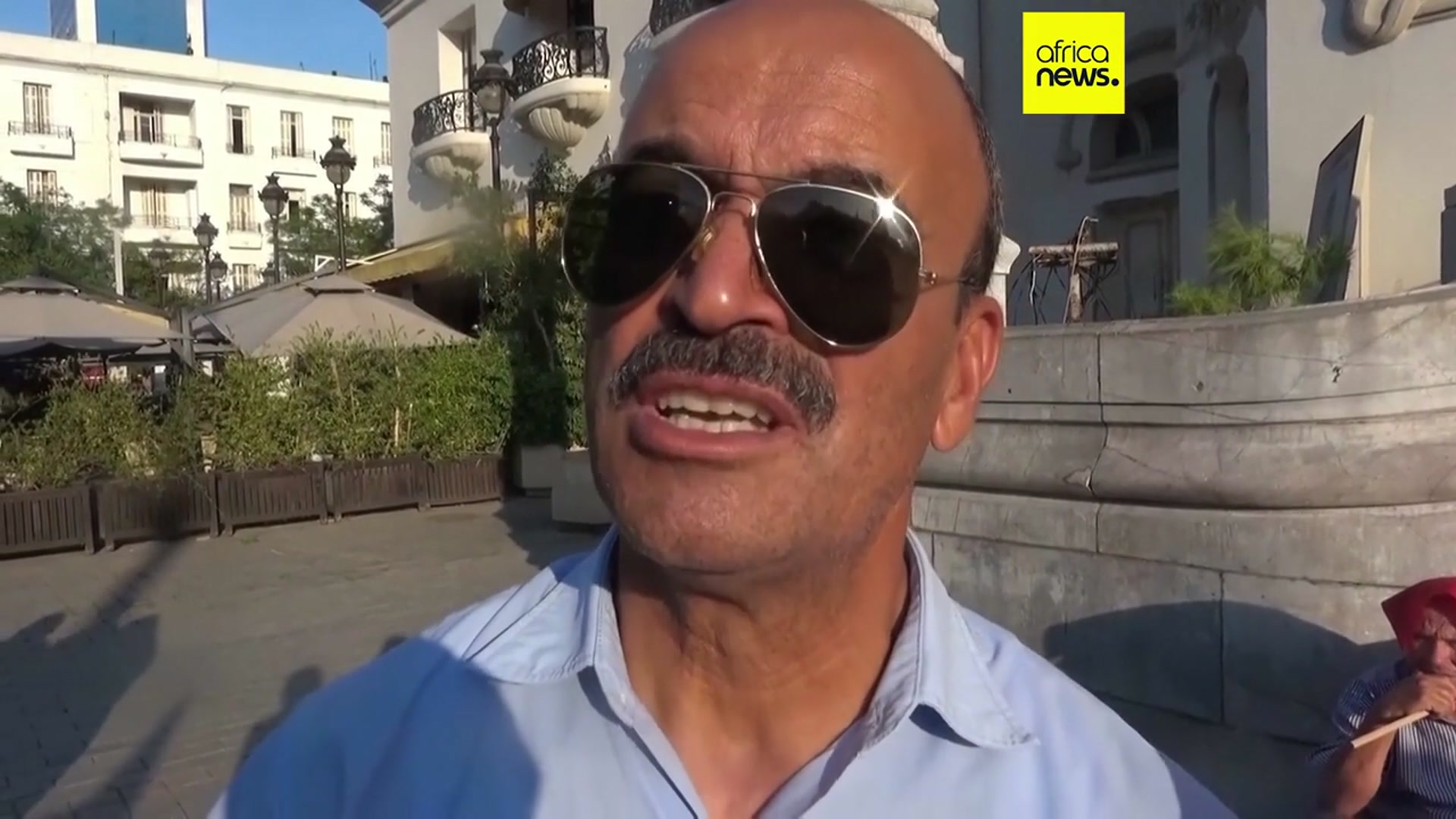 'Video thumbnail for Hundreds of pro-Gaza demonstrators march through the streets of Tunis'