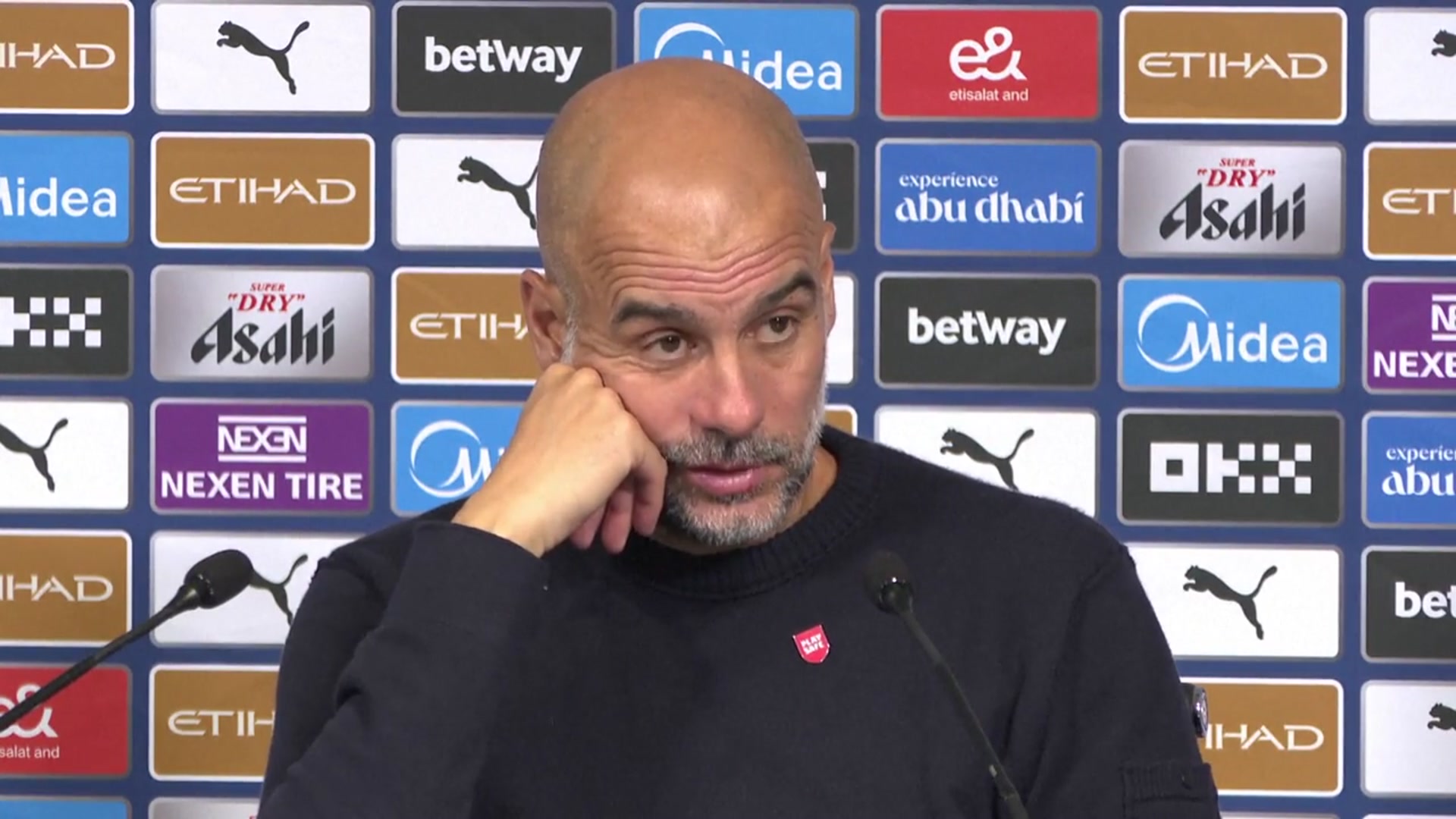 'Video thumbnail for Guardiola reveals Rodri knee injury kept him out of win vs. Burnley'