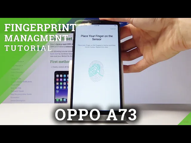 Video thumbnail for How to Add Fingerprint on OPPO A73 - Set Up Screen Lock