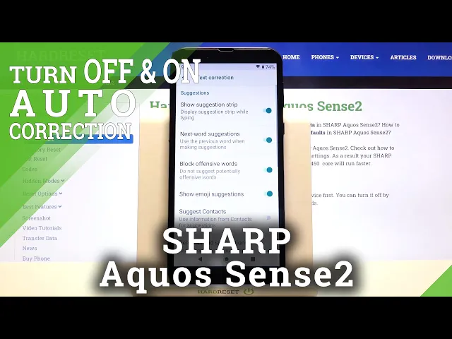 Video thumbnail for How to Manage Auto Correction in SHARP Aquos Sense2 – Enable Auto Correction