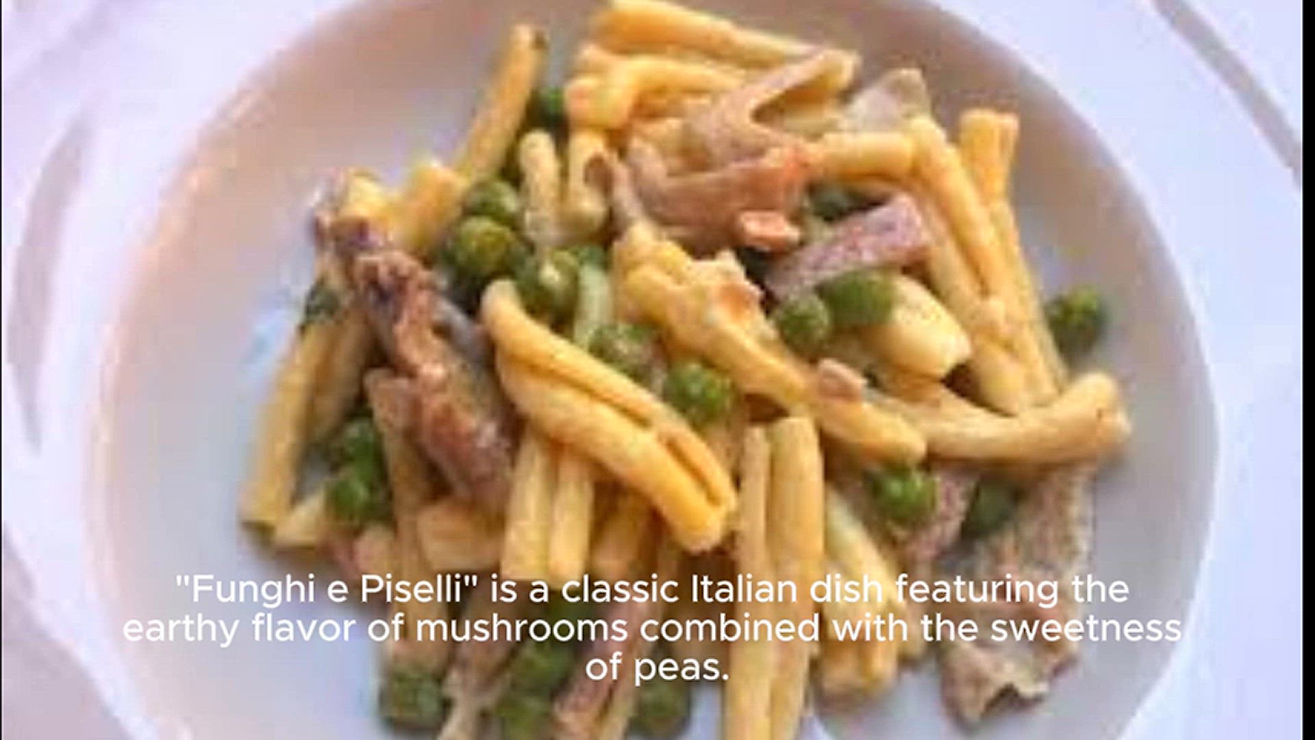 'Video thumbnail for funghi e piselli recipe'