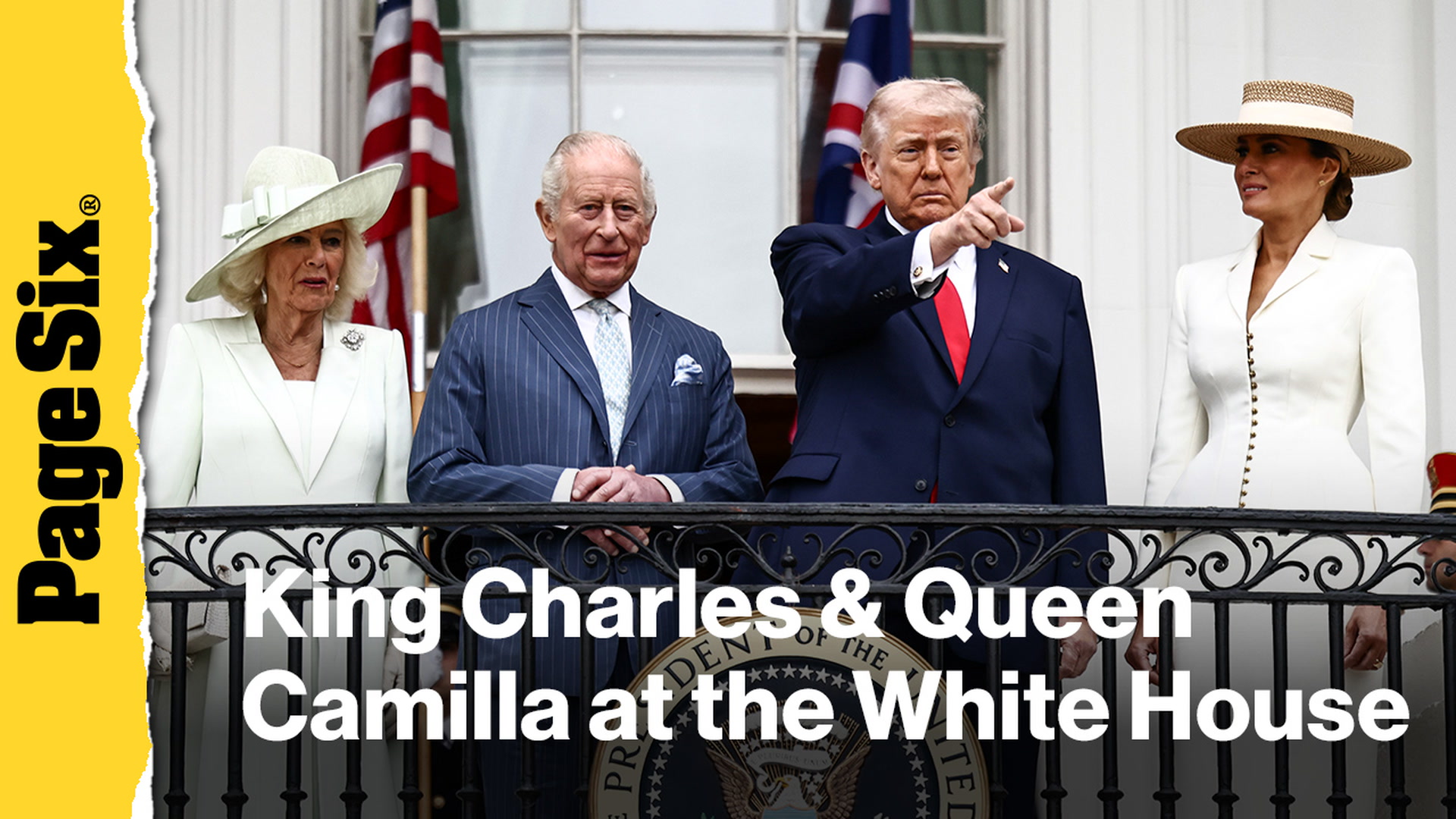 Video thumbnail for King Charles and Queen Camilla arrive at White House for lavish welcome ceremony
