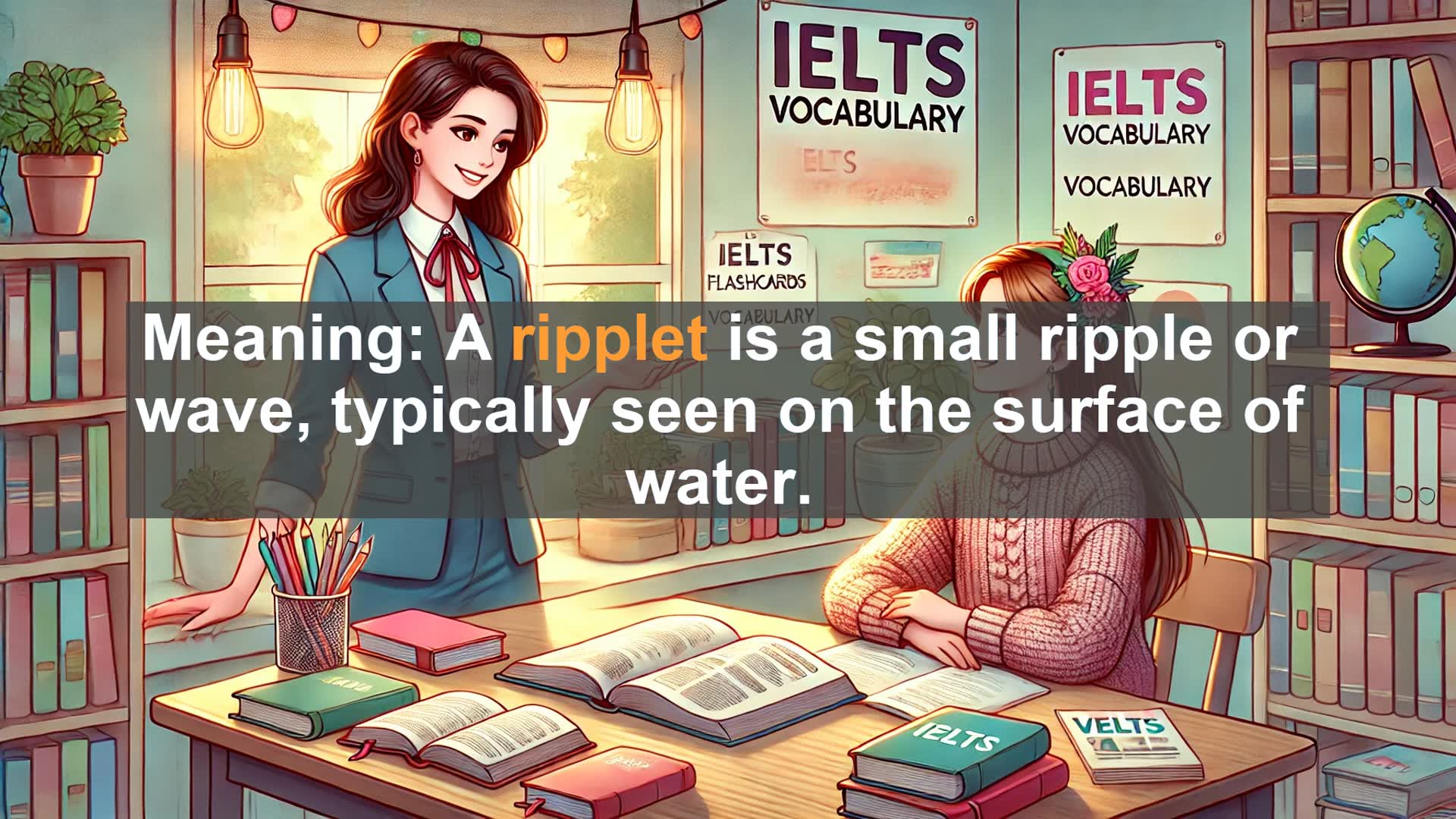 'Video thumbnail for 2000 Must Know IELTS 9.0 Vocabulary - Ripplet: The Tiny Waves That Make a Big Difference'