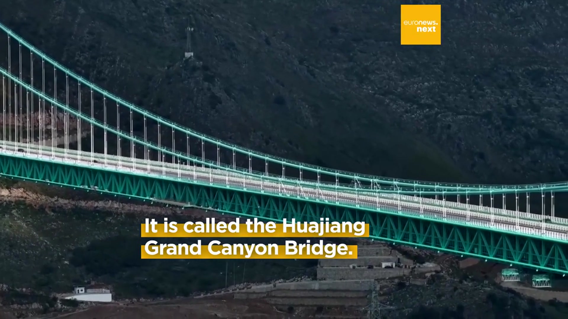 'Video thumbnail for Watch: World’s tallest bridge opens in China. It's nearly 9 times higher than the Golden Gate Bridge'