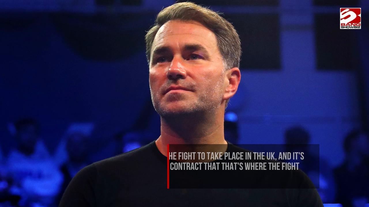 Video thumbnail for Eddie Hearn opens for Anthony Joshua vs Tyson Fury US renegotiation