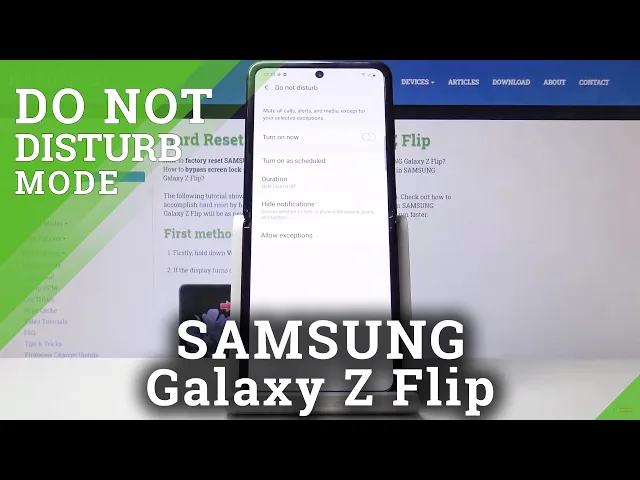 Video thumbnail for How to Activate Do Not Disturb Mode in SAMSUNG Galaxy Z Flip – DND Settings