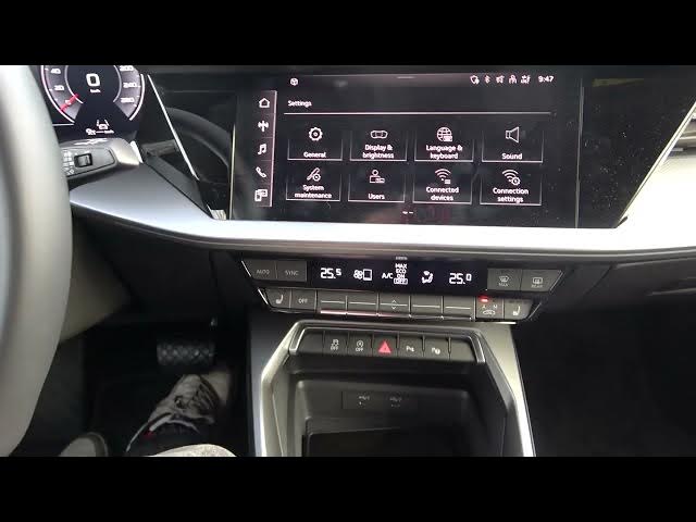 Video thumbnail for How to Enable or Disable Start Stop Function in Audi A3 8Y ( 2020 - now ) - Manage Start-Stop