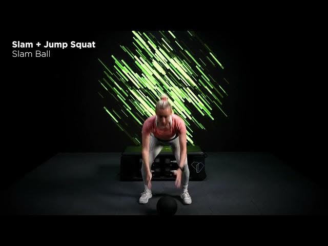 Video thumbnail for Slam Ball Slam and Jump Squat — By Stretching Program