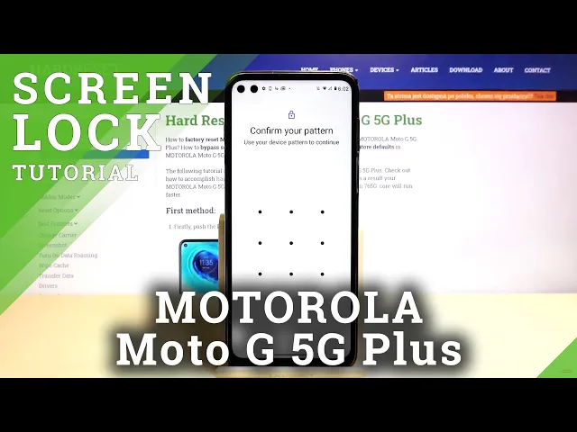 Video thumbnail for How to Set Up Screen Lock on MOTOROLA Moto G 5G Plus – Change Screen Lock