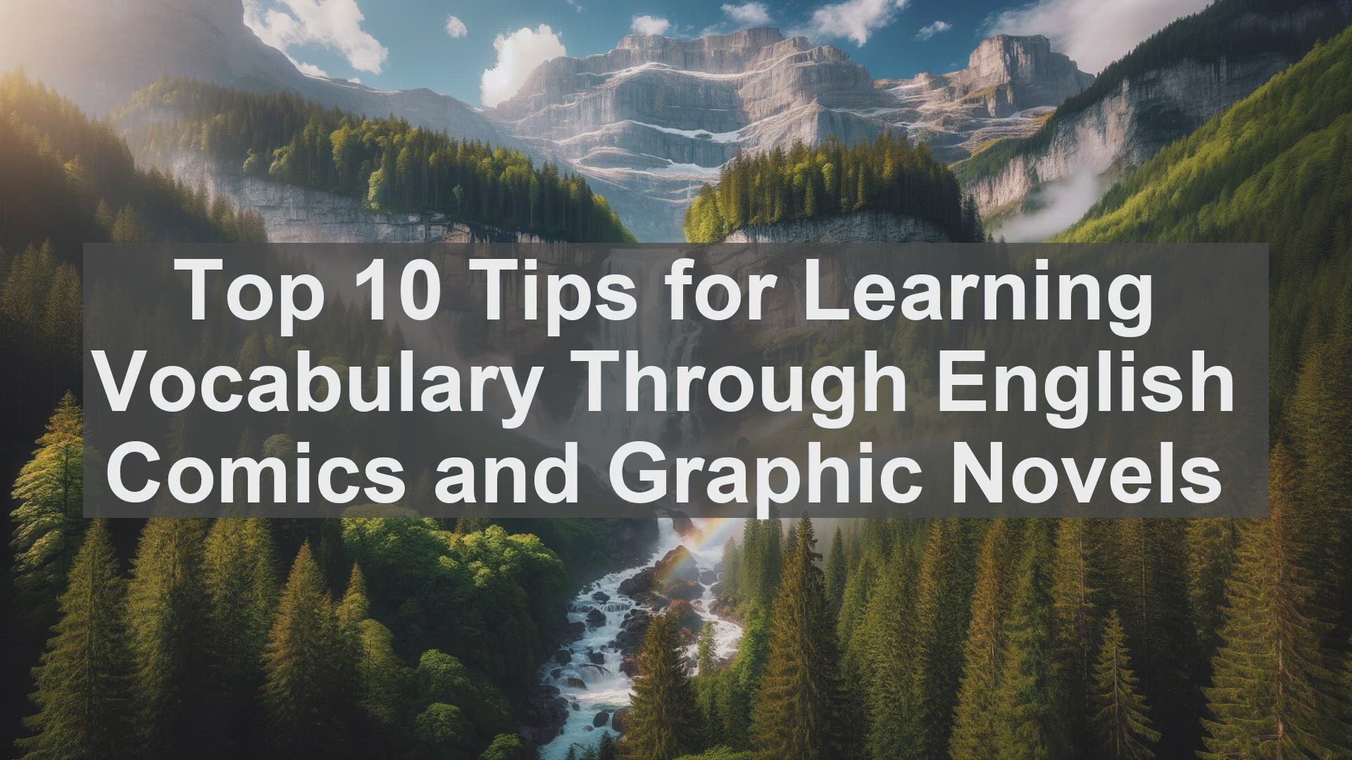 'Video thumbnail for Top 10 Tips for Learning Vocabulary Through English Comics and Graphic Novels'