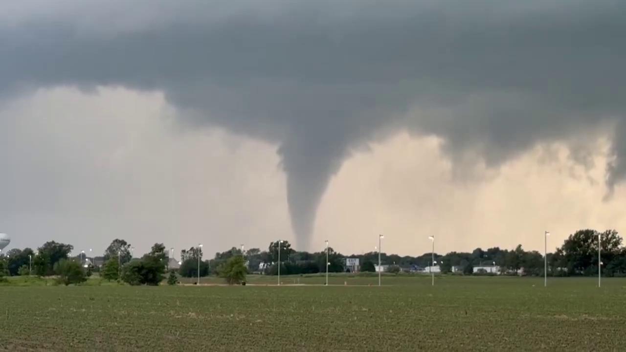 Video thumbnail for US: Massive Wedge Tornado Carves Destructive Path Across Central Illinois.