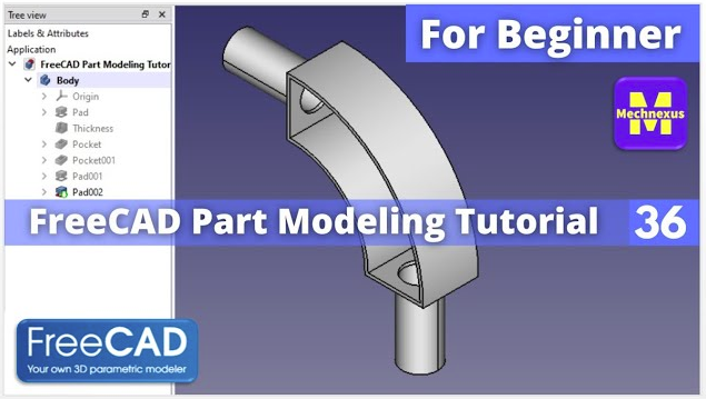 Video thumbnail for Model Support in FreeCAD : (Gallery Serial No.19) | FreeCAD | Mechnexus |