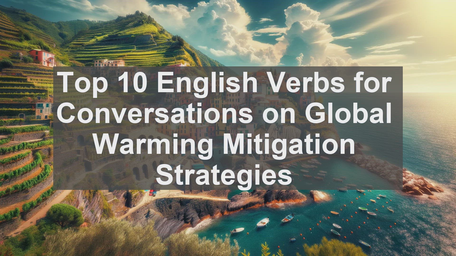 'Video thumbnail for Top 10 English Verbs for Conversations on Global Warming Mitigation Strategies'
