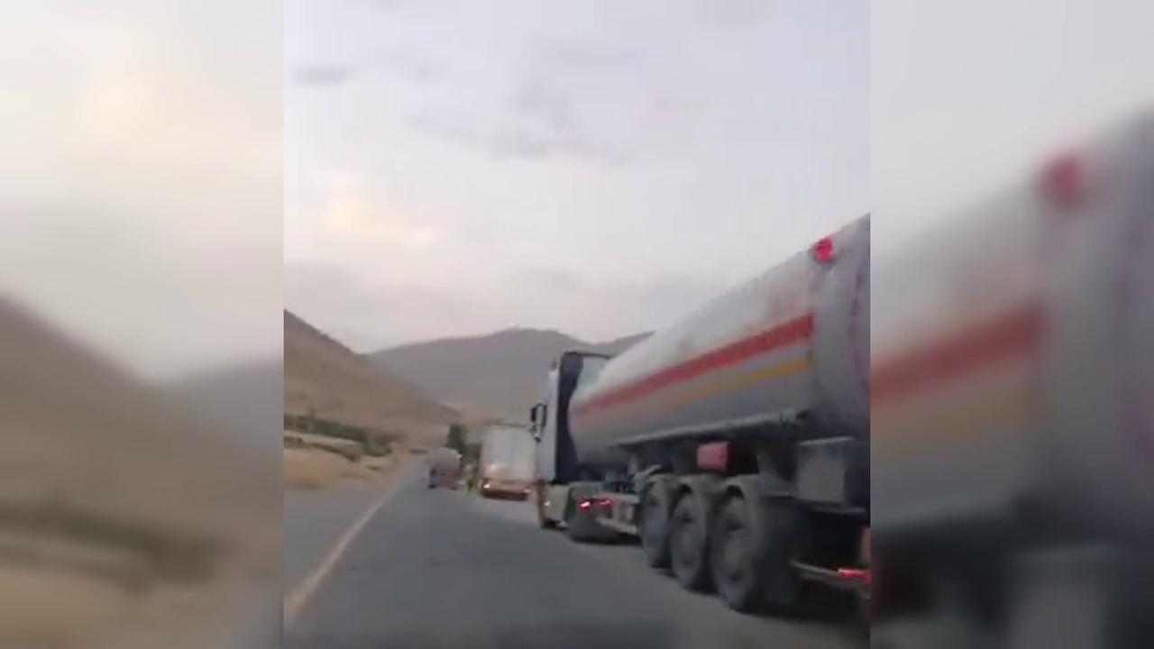 Video thumbnail for Iran: Tankers Transport Fuel Through Western Iran.