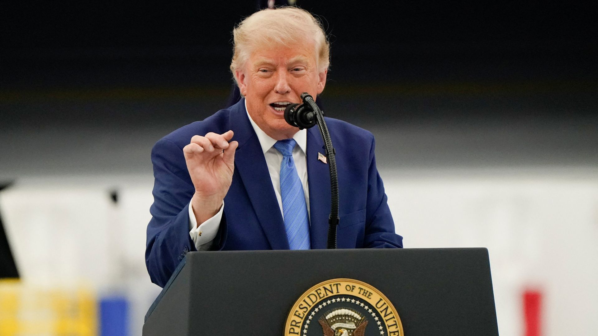 Video thumbnail for Trump says Iran must stop ‘proxies’ in Lebanon or US will hit Iran 'very hard again'