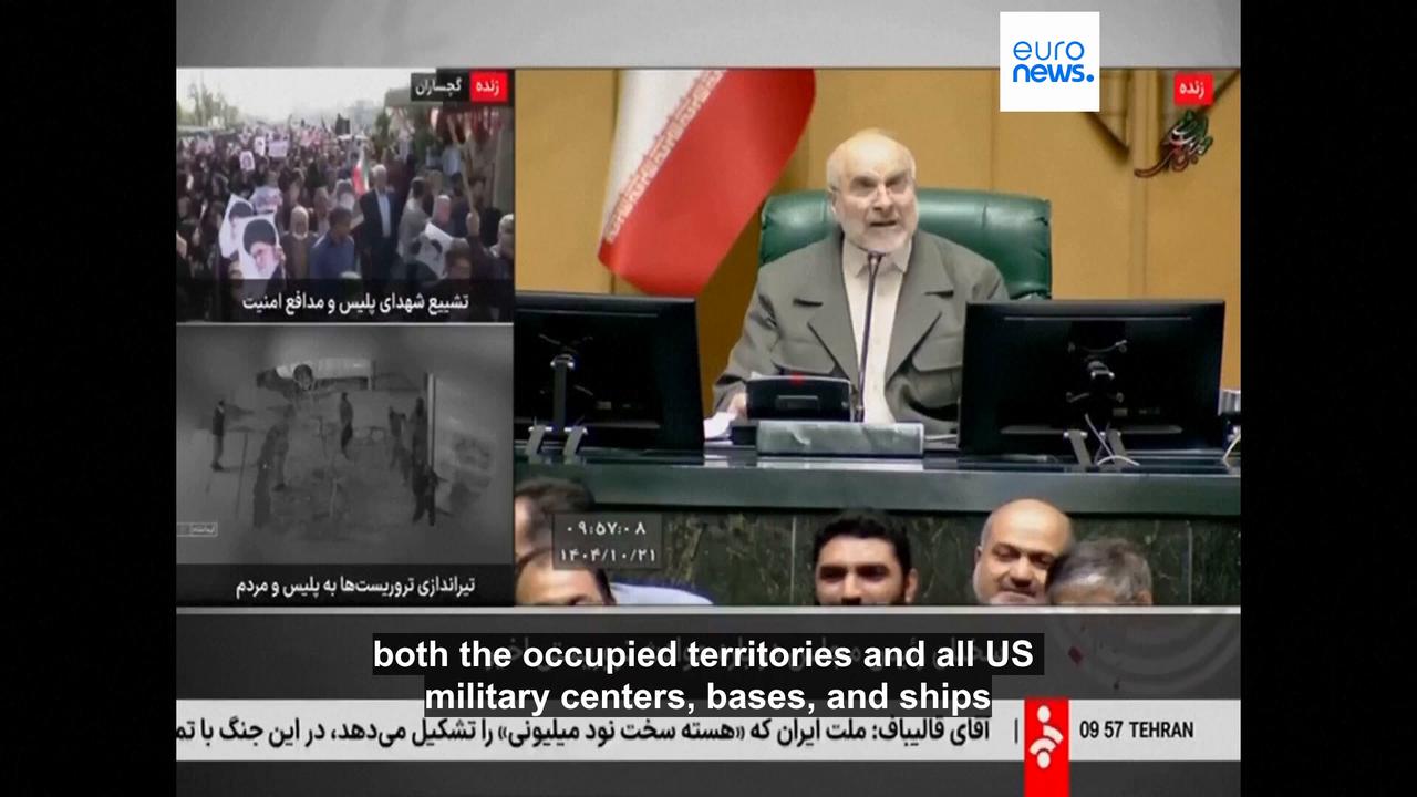 Video thumbnail for Iran cracks down on protests and threatens US and Israel of retaliation in case of intervention