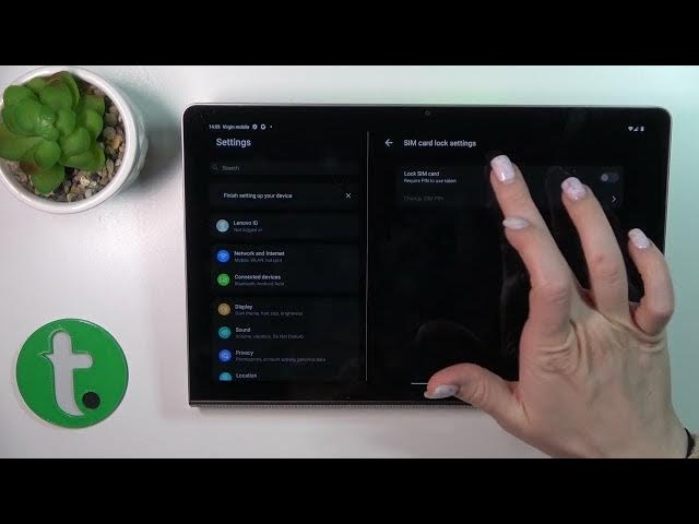 Video thumbnail for How to Lock the SIM Card on a LENOVO Yoga Tab 11 - Set Up the SIM Card PIN Code