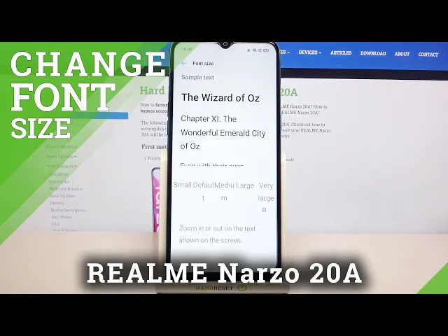 Video thumbnail for How to Change Font Size on REALME Narzo 20A – Adjust Font Size