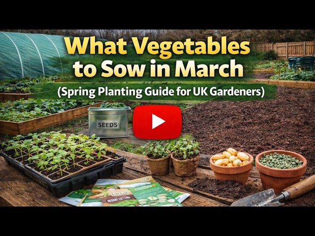 Video thumbnail for What Vegetables to Sow in March (Spring Planting Guide for UK Gardeners)