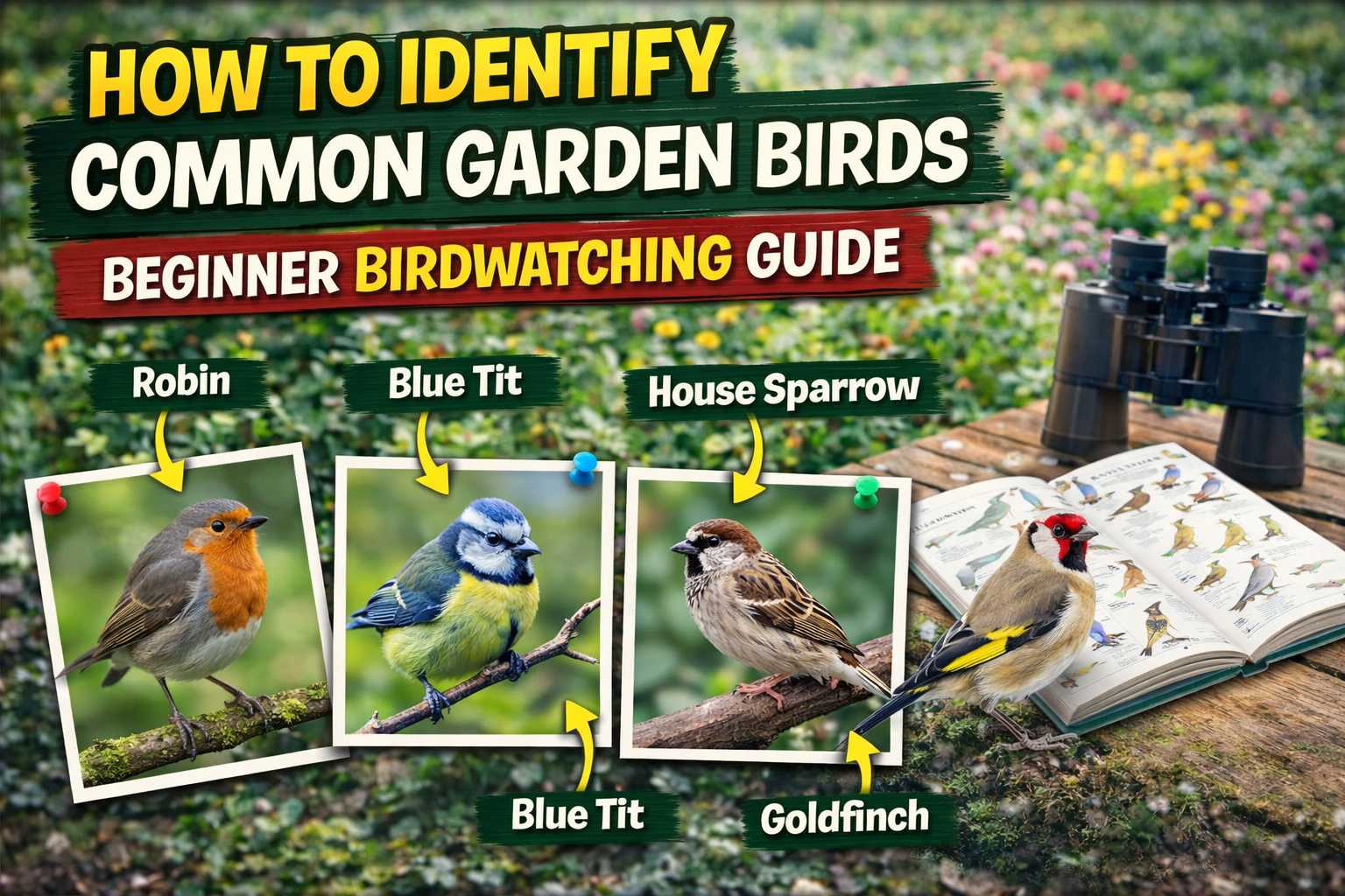 Video thumbnail for How to Identify Common Garden Birds | Beginner Birdwatching Guide