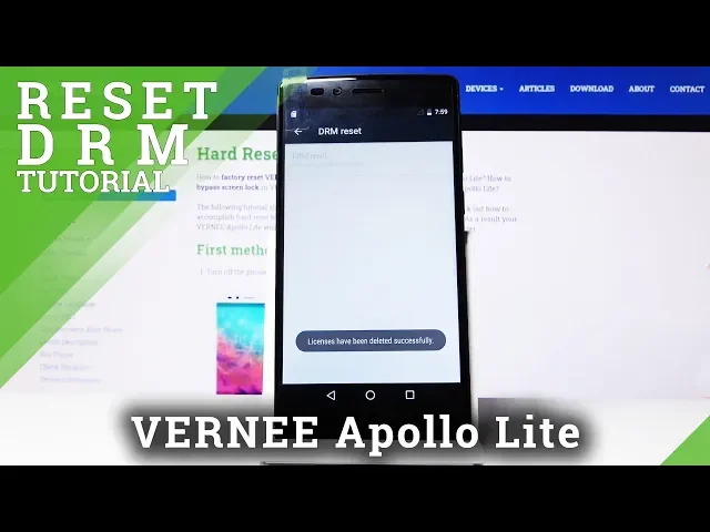 Video thumbnail for How to Reset DRM in Vernee Apollo Lite – Erase Licenses
