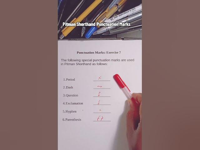 Video thumbnail for Pitman Shorthand #pitmanshorthand #shorthand #shorthandwriting #stenography #exercise7