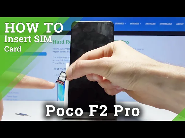Video thumbnail for How to Insert Nano SIM to XIAOMI Poco F2 Pro - Input Micro SD Card