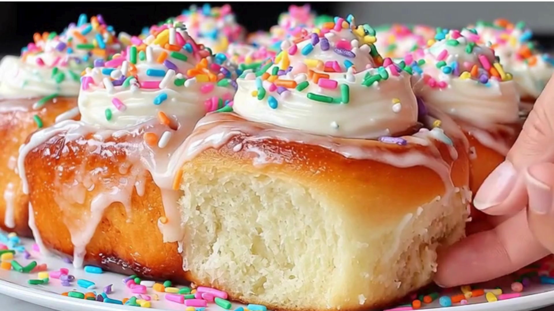 Video thumbnail for Birthday Cake Cinnamon Rolls Recipe | Funfetti Cinnamon Rolls with Frosting