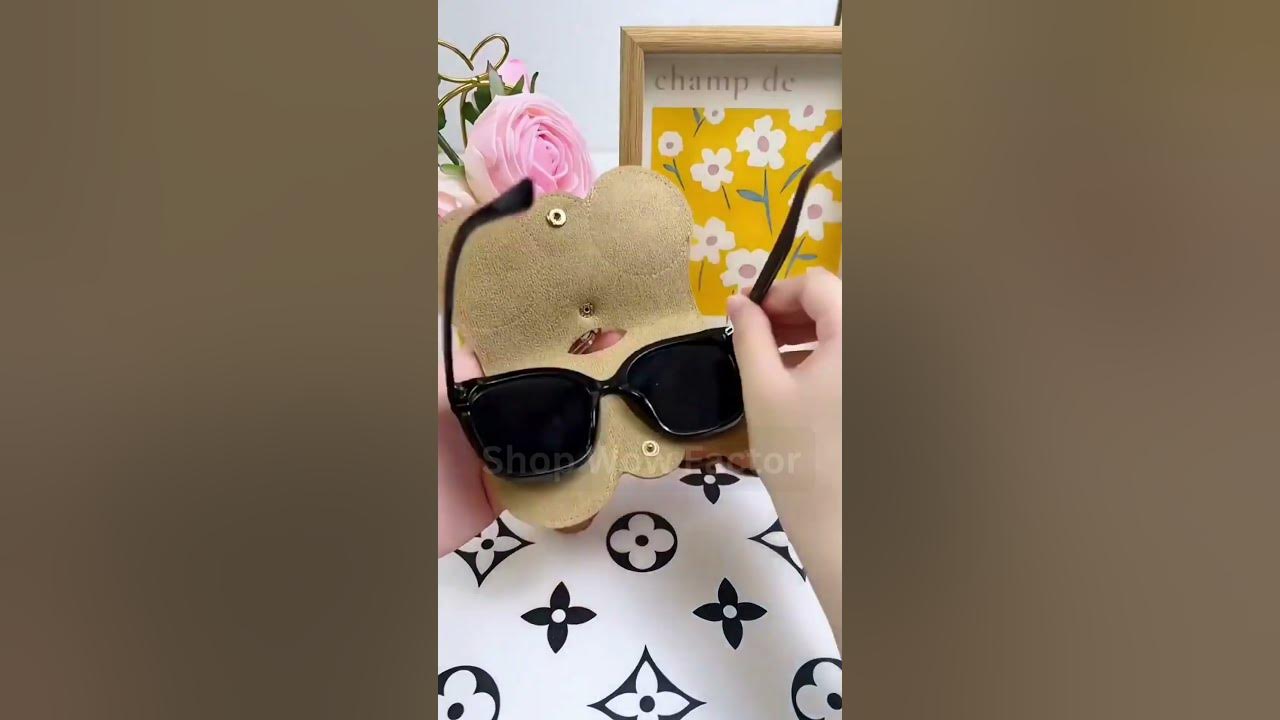 Video thumbnail for 🕶️👜 Soft PU Leather Sunglasses Bag 👜🕶️ || Link is in Description || #sunglasses #bag #shorts