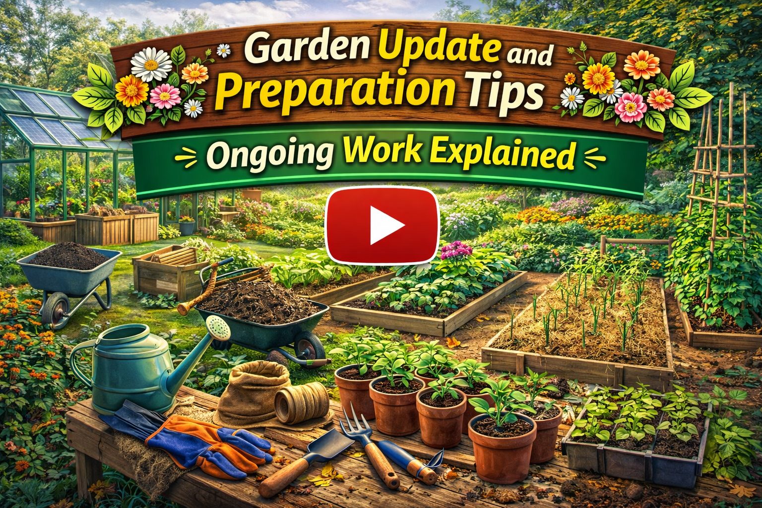 Video thumbnail for Garden Update and Preparation Tips | Ongoing Work Explained